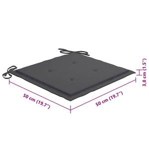 Sedie da Pranzo da Esterni con Cuscini 4 pz Massello di Acacia cod mxl 24195