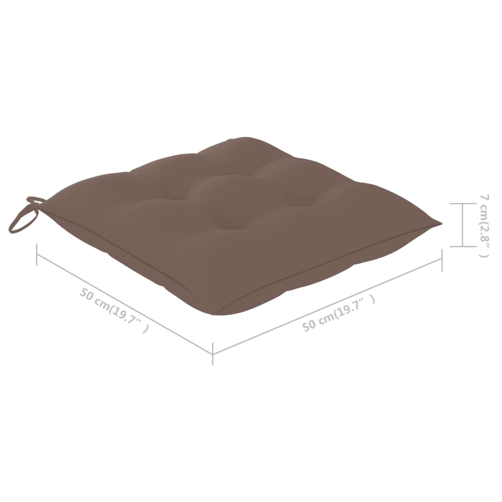 Sedie da Pranzo da Esterni con Cuscini 4 pz Massello di Acacia cod mxl 13572