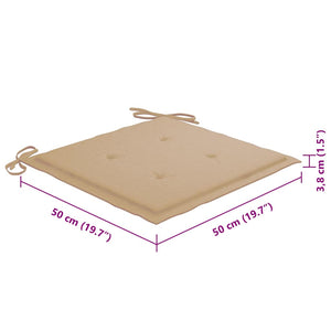 Sedie da Pranzo da Esterni con Cuscini 6 pz Massello di Acacia 3078350