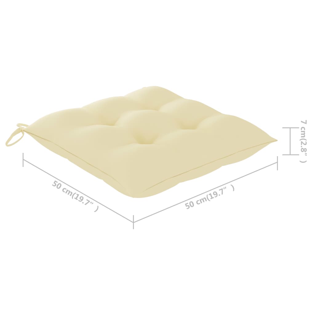 Sedie da Pranzo da Esterni con Cuscini 8 pz Massello di Acacia 3078391