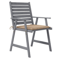 Sedie Pranzo per Esterni con Cuscini 4 pz Legno Massello Acacia 3078407