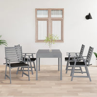 Sedie Pranzo per Esterni con Cuscini 4 pz Legno Massello Acacia 3078411