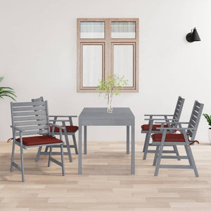 Sedie Pranzo per Esterni con Cuscini 4 pz Legno Massello Acacia 3078413