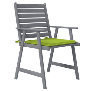 Sedie Pranzo per Esterni con Cuscini 4 pz Legno Massello Acacia 3078415