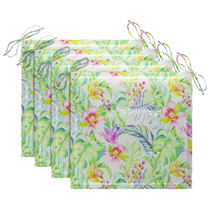 Sedie Pranzo per Esterni con Cuscini 4 pz Legno Massello Acacia 3078416