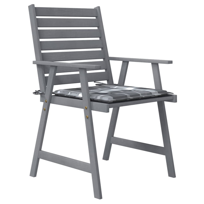 Sedie Pranzo per Esterni con Cuscini 4 pz Legno Massello Acacia cod mxl 24219