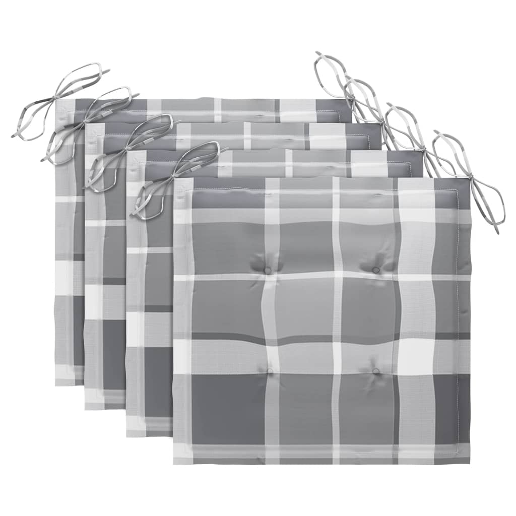 Sedie Pranzo per Esterni con Cuscini 4 pz Legno Massello Acacia 3078418