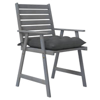 Sedie Pranzo per Esterni con Cuscini 4 pz Legno Massello Acacia 3078419