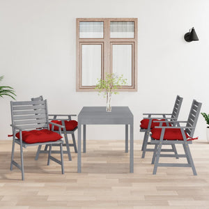 Sedie Pranzo per Esterni con Cuscini 4 pz Legno Massello Acacia 3078425
