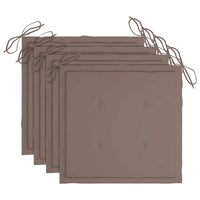 Sedie da Giardino con Cuscini 4 pz in Legno Massello di Acacia cod mxl 72247