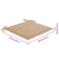 Sedie da Giardino con Cuscini 6 pz in Legno Massello di Acacia cod mxl 76295