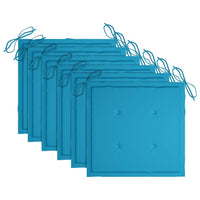 Sedie da Giardino con Cuscini 6 pz in Legno Massello di Acacia cod mxl 76296