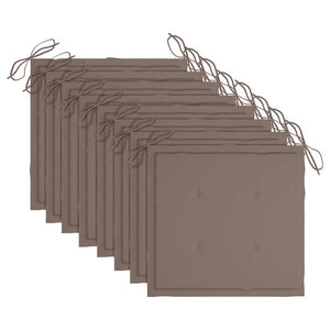 Sedie da Giardino con Cuscini 8 pz in Legno Massello di Acacia 3078532