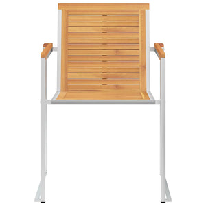 Sedie da Giardino con Cuscini 4 pz in Legno Massello di Teak cod mxl 8634