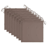 Sedie da Giardino con Cuscini 8 pz in Legno Massello di Teak cod mxl 8687