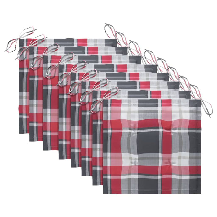 Sedie da Giardino con Cuscini 8 pz in Legno Massello di Teak 3078621