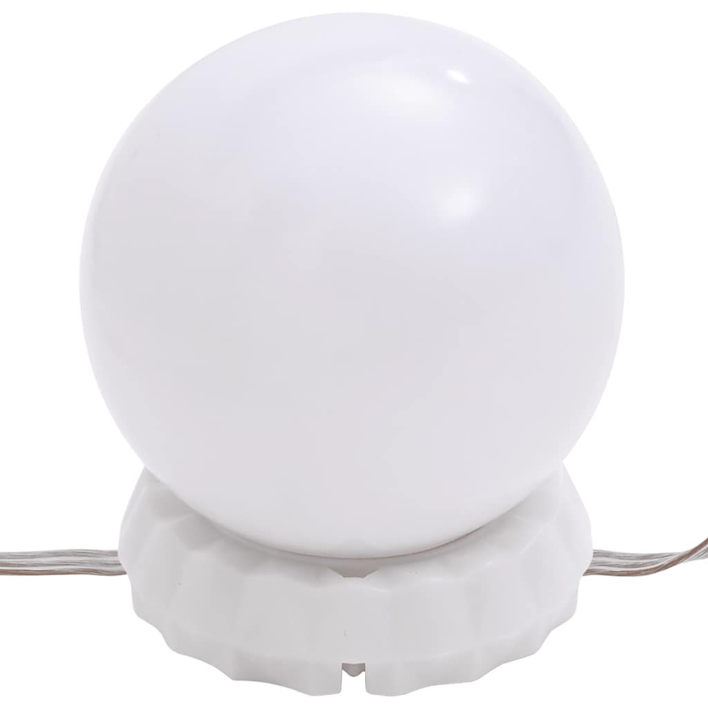 Applique Specchio 8 Lampadine LED Bianco Caldo e Bianco Freddo 335864