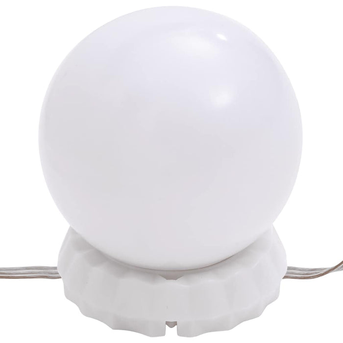 Applique Specchio 8 Lampadine LED Bianco Caldo e Bianco Freddo 335864