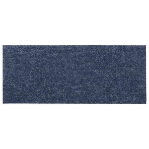 Tappeti Adesivi Rettangolari per Scale 15pz 60x25 cm Grigio Blu 326917