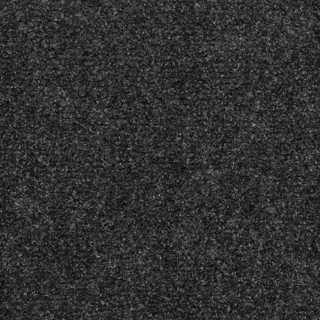 Tappetini Autoadesivi per Scale 15 pz 65x28 cm Antracite 326920