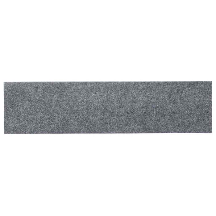 Tappeti Adesivi Rettangolari Scale 15 pz 76x20 cm Grigio Chiaro cod mxl 69808