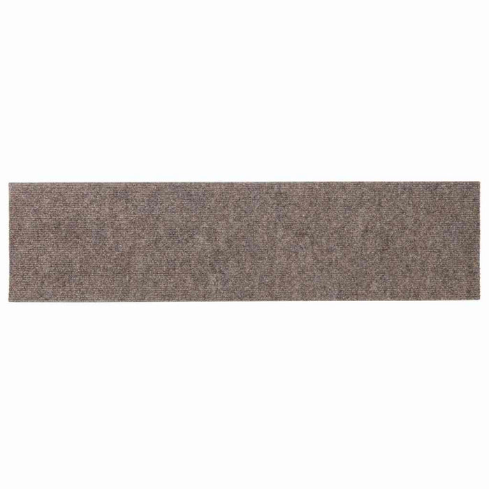 Tappeti Adesivi Rettangolari per Scale 15 pz 76x20 cm Crema 326933