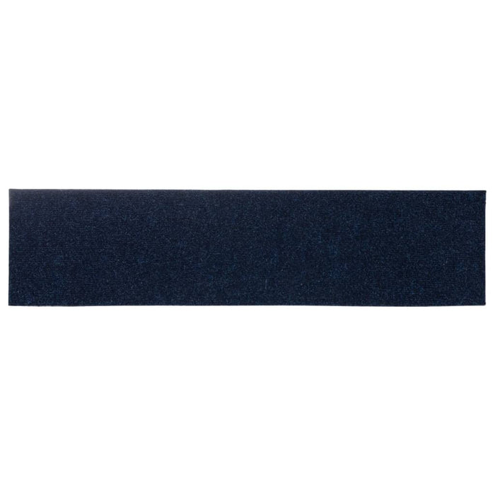 Tappeti Adesivi Rettangolari per Scale 15 pz 76x20 cm Blu 326934