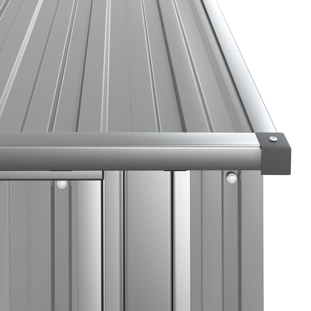 Capanno da Giardino-Casetta da Giardino Grigio 118,5x97x209,5 cm in Acciaio Zincato