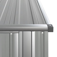 Capanno da Giardino-Casetta da Giardino Grigio 118,5x97x209,5 cm in Acciaio Zincato