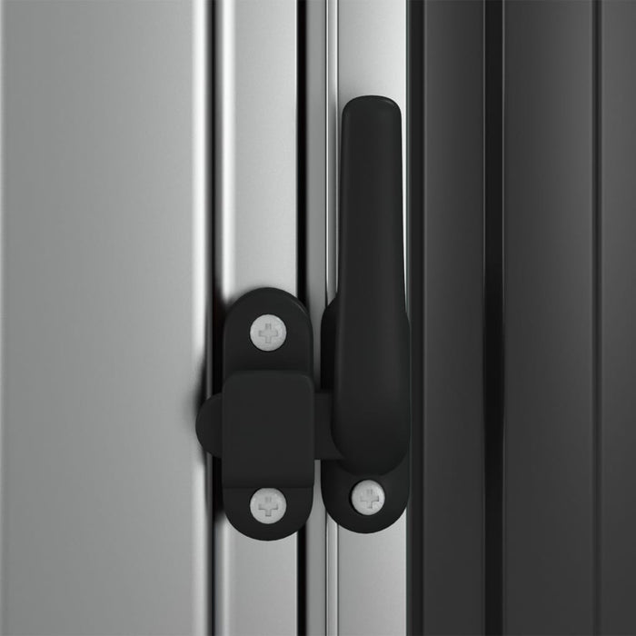 Capanno da Giardino Antracite 118,5x97x209,5 cm Acciaio Zincato cod mxl 65832