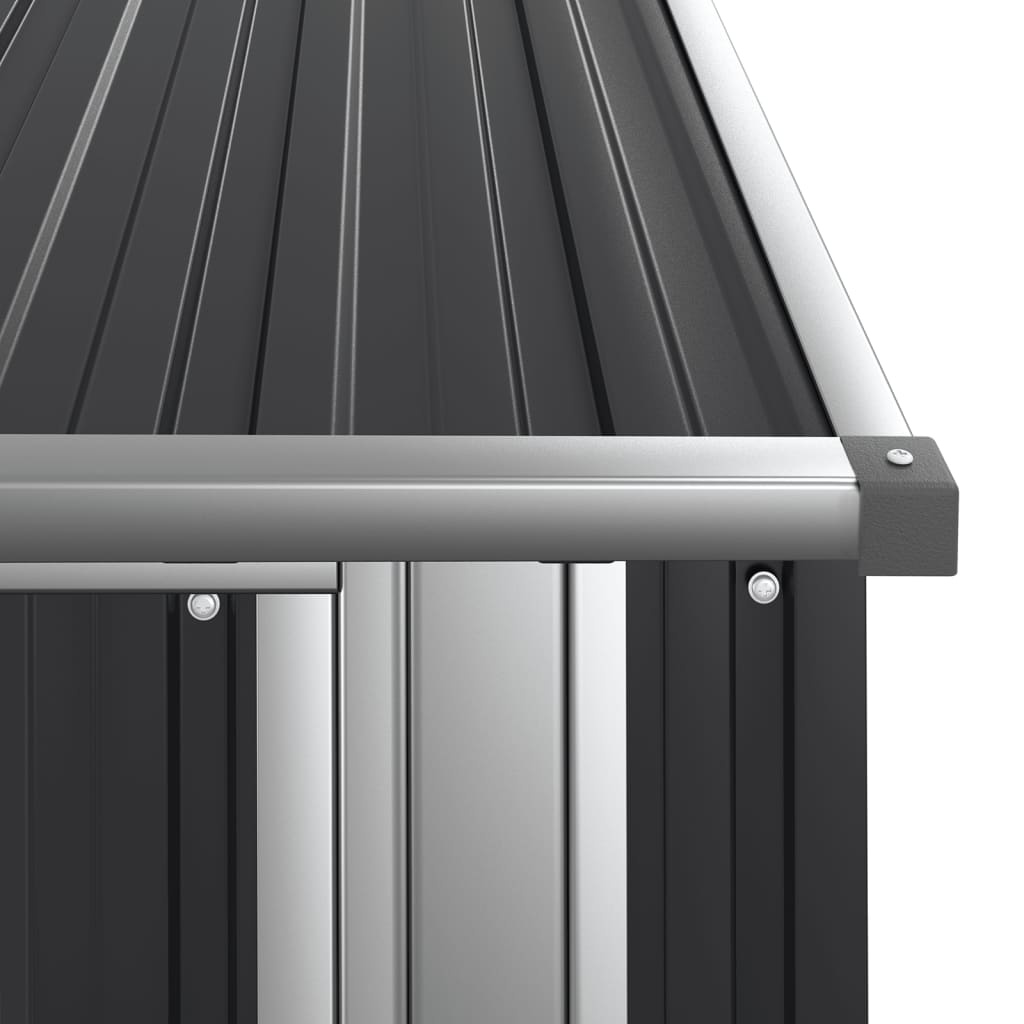 Capanno da Giardino Antracite 118,5x97x209,5 cm Acciaio Zincato cod mxl 65832