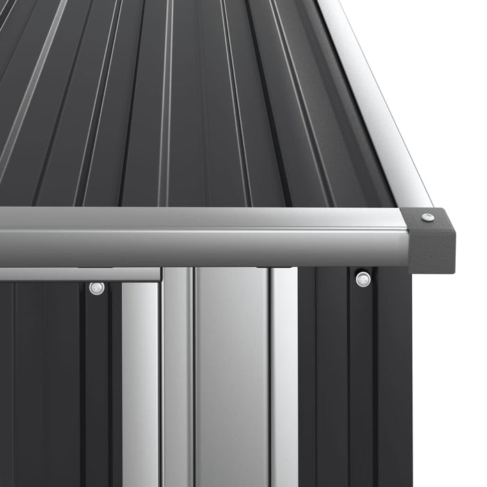 Capanno da Giardino Antracite 118,5x97x209,5 cm Acciaio Zincato cod mxl 65832