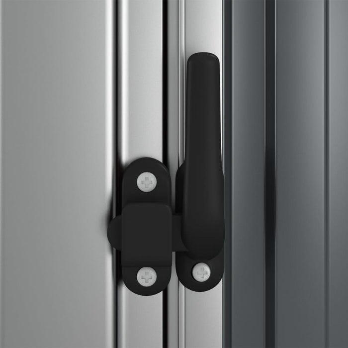 Capanno per Biciclette Grigio 180,5x97x209,5 cm Acciaio Zincato 150904