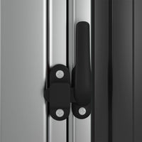 Casetta da giardino casetta per cabine casetta per riporre gli attrezzi casetta per esterni robusta 180,5 x 97 x 209,5 cm acciaio zincato antracite 02_0022182