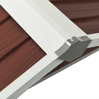 Capanno per Robot Tosaerba 92x97x63 cm Acciaio Zincato Marrone 150910