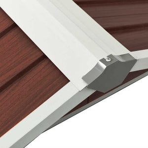 Capanno per Robot Tosaerba 92x97x63 cm Acciaio Zincato Marrone 150910