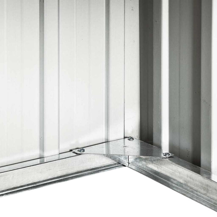 Capanno per Robot Tosaerba 92x97x63 cm Acciaio Zincato Marrone cod mxl 42887