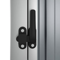 Capanno per Attrezzi-Casetta da Giardino Grigio 88x89x161 cm in Acciaio Zincato