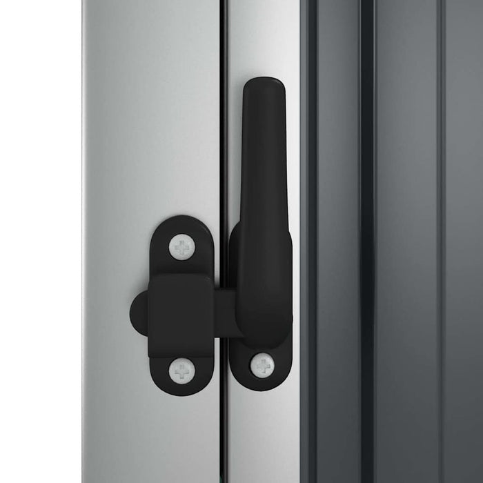 Capanno per Attrezzi Antracite 88x89x161 cm Acciaio Zincato 316207