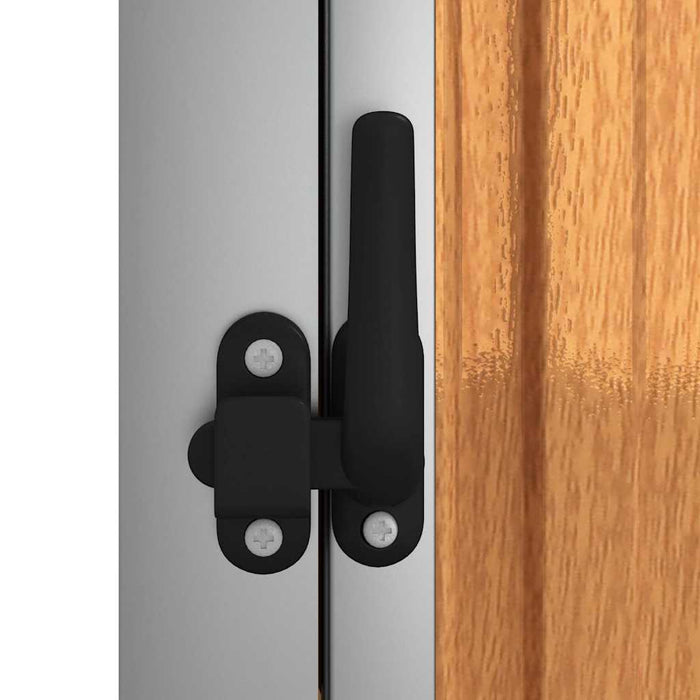 Capanno per Attrezzi-Casetta da Giardino Marrone 88x89x161 cm in Acciaio Zincato