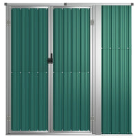 Capanno per Attrezzi Verde 161x89x161 cm in Acciaio Zincato 316209