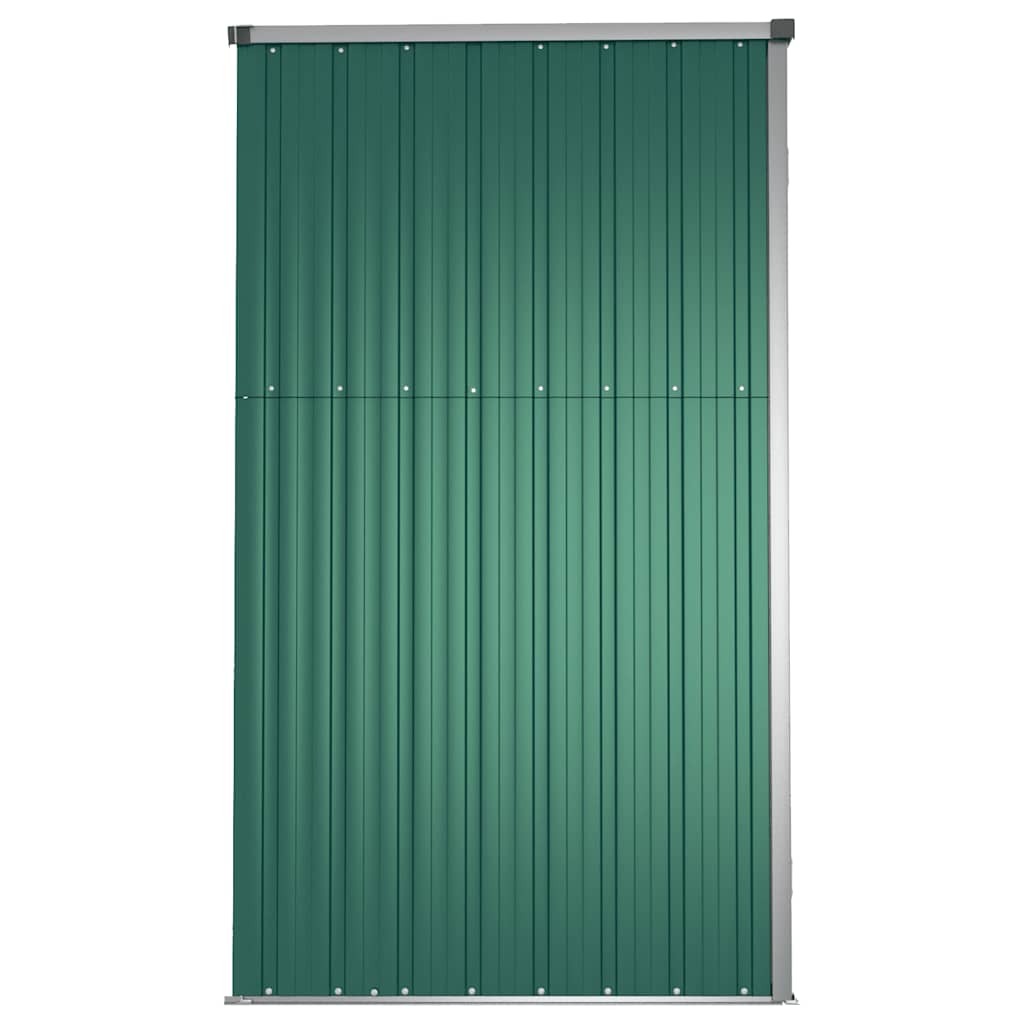 Capanno per Attrezzi Verde 161x89x161 cm in Acciaio Zincato 316209