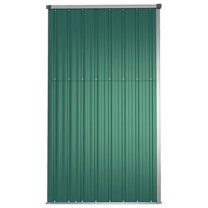 Capanno per Attrezzi Verde 161x89x161 cm in Acciaio Zincato 316209