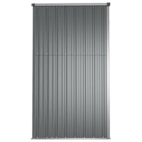 Capanno per Attrezzi Grigio 161x89x161 cm in Acciaio Zincato 316210