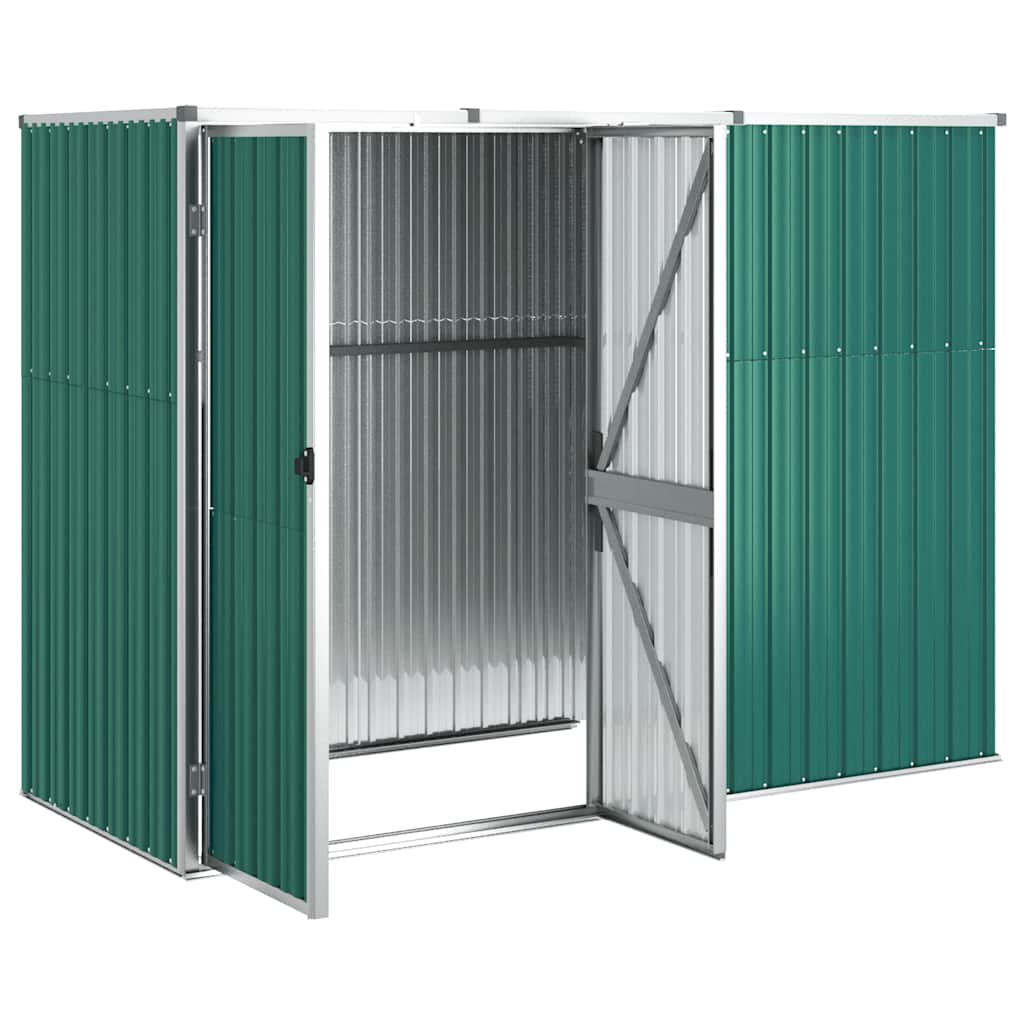 Capanno per Attrezzi Verde 225x89x161 cm in Acciaio Zincato 316213