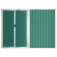 Capanno per Attrezzi Verde 225x89x161 cm in Acciaio Zincato 316213