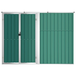 Capanno per Attrezzi Verde 225x89x161 cm in Acciaio Zincato 316213