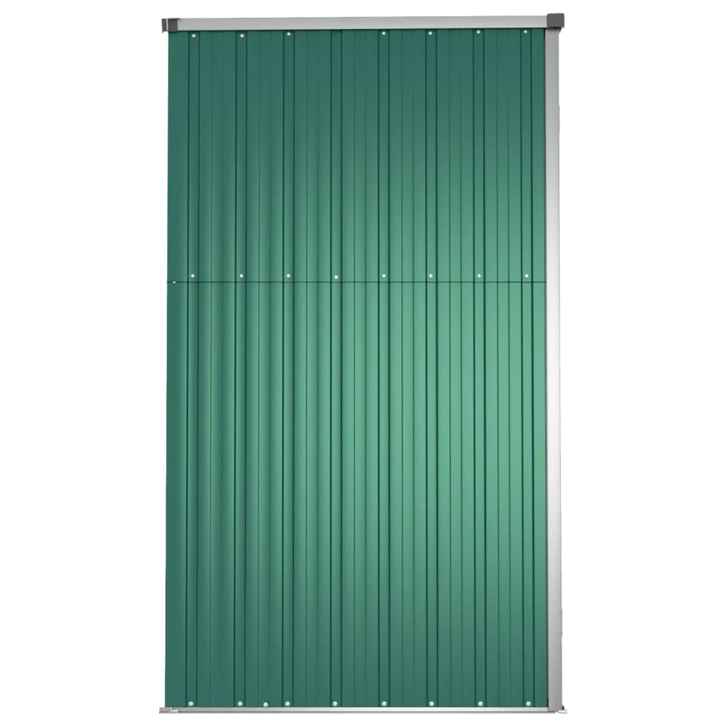 Capanno per Attrezzi Verde 225x89x161 cm in Acciaio Zincato 316213