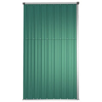 Capanno per Attrezzi Verde 225x89x161 cm in Acciaio Zincato 316213