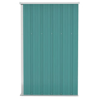 Capanno Giardino a Parete Verde 118x100x178 cm Acciaio Zincato cod mxl 65899